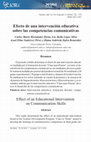 Research paper thumbnail of Efecto de una intervención educativa sobre las competencias comunicativas