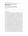 Research paper thumbnail of Queering "Postsocialist Coloniality" Decolonising queer fluidity and postsocialist postcolonial China