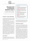 Research paper thumbnail of Hipoglucemia en pacientes diabéticos tipo 2