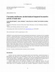 Research paper thumbnail of Curcumin ameliorates alcohol-induced impaired locomotive activity of male mice