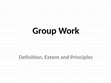 Research paper thumbnail of Group Work