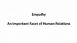 Research paper thumbnail of Empathy