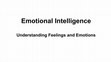 Research paper thumbnail of Emotional Intelligence