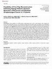 Research paper thumbnail of Feasibility of Free Flap Reconstruction Following Salvage Robotic-Assisted Resection of Recurrent and Residual Oropharyngeal Cancer in 3 Patients