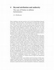 Research paper thumbnail of Beyond attribution and authority The case of Psalms in rabbinic hermeneutics