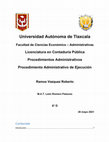 Research paper thumbnail of Ramos Vazquez Roberto Procedimiento Administrativo de Ejecucion