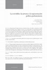 Research paper thumbnail of Las invisibles: las jóvenes y la representación política parlamentaria