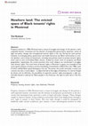 Research paper thumbnail of Nowhere land: The evicted space of Black tenants' rights in Montreal