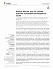 Research paper thumbnail of Animal Welfare and the United Nations Sustainable Development Goals