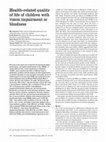 Research paper thumbnail of Health-related quality of life of children with vision impairment or blindness