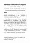 Research paper thumbnail of Exploring Racial Disproportionalities and Disparities for Black Families Involved with the Child Welfare System