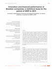 Research paper thumbnail of Innovation and financial performance of brazilian companies: A statistical study period 2009 to 2013