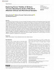 Research paper thumbnail of Exploring Factor Validity of 20-Item Toronto Alexithymia Scale (TAS-20) in Albanian Clinical and Nonclinical Samples