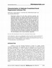 Research paper thumbnail of Characterization of Aldehyde Crosslinked Kenaf Regenerated Cellulose Film