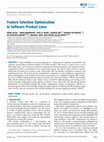 Research paper thumbnail of Feature Selection Optimization in Software Product Lines