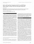 Research paper thumbnail of Early- and long-term comparison of the on- and off-pump bypass surgery in patients with left ventricular dysfunction