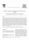 Research paper thumbnail of Network companies and competitiveness: A framework for analysis