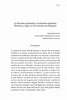 Research paper thumbnail of La filosofía reprobada y la filosofía aprobada. Retórica y lógica en un sermón novohispano