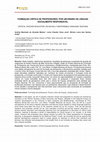 Research paper thumbnail of FORMAÇÃO CRÍTICA DE PROFESSORES: POR UM ENSINO DE LÍNGUAS SOCIALMENTE RESPONSÁVEL CRITICAL TEACHER EDUCATION: ON SOCIALLY RESPONSIBLE LANGUAGE TEACHING