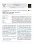 Research paper thumbnail of Silvereyes decrease acoustic frequency but increase efficacy of alarm calls in urban noise