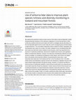 Research paper thumbnail of Use of airborne lidar data to improve plant species richness and diversity monitoring in lowland and mountain forests