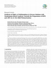 Research paper thumbnail of Synthesis of High cis-Polybutadiene in Styrene Solution with Neodymium-Based Catalysts: Towards the Preparation of HIPS and ABS via In Situ Bulk Polymerization