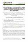 Research paper thumbnail of Métricas de paisagem na avaliação da efetividade de proteção do Parque Estadual da Costa do Sol, uma unidade de conservação fragmentada no Estado do Rio de Janeiro, Brasil