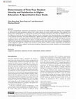 Research paper thumbnail of Determinants of First-Year Student Identity and Satisfaction in Higher Education: A Quantitative Case Study