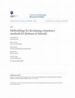 Research paper thumbnail of Methodology for developing competency standards for dietitians in Australia