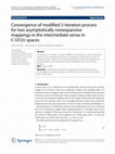 Research paper thumbnail of Convergence of modified S-iteration process for two asymptotically nonexpansive mappings in the intermediate sense in CAT(0) spaces