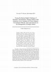 Research paper thumbnail of Facing the Human Rights Challenge of Prisoners' and Detainees' Hunger Strikes at the Domestic Level: Guidance for Policy-Makers, Government Officials, and Legal Advisors in the Management of Hunger Strikes