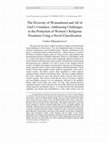 Research paper thumbnail of The Diversity of Womanhood and All of God’s Creatures: Addressing Challenges in the Protection of Women’s Religious Freedoms Using a Novel Classification