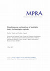 Research paper thumbnail of Simultaneous estimation of multiple dairy technologies uptake