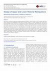 Research paper thumbnail of Design of Upper and Lower Material Manipulators