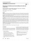 Research paper thumbnail of Determinants of multidimensional mental wellbeing in the oldest old: a rapid review