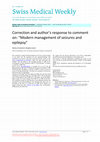 Research paper thumbnail of Correction and author’s response to comment on: “Modern management of seizures and epilepsy”