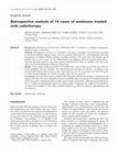 Research paper thumbnail of Retrospective analysis of 74 cases of seminoma treated with radiotherapy