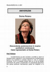 Research paper thumbnail of Descendențe postenesciene în muzica românească postbelică_Cazul Doina Rotaru - V. Văidean (2021)