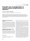 Research paper thumbnail of Possible role of gangliosides in salivary gland complications of diabetes