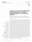 Research paper thumbnail of Changes in Leaf Litter Quality During Its Decomposition in a Tropical Planted Mangrove Forest (Can Gio, Vietnam)