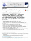 Research paper thumbnail of Position statement of the Brazilian Academy of Rhinology on the use of antihistamines, antileukotrienes, and oral corticosteroids in the treatment of inflammatory sinonasal diseases