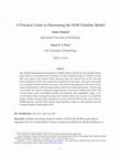 Research paper thumbnail of A Practical Guide to Harnessing the HAR Volatility Model