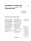 Research paper thumbnail of Percepções de gestores municipais de Saúde sobre o provimento e a atuação dos médicos do Programa Mais Médicos