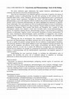 Research paper thumbnail of CALL FOR ABSTRACTS: Enactivism and Phenomenology: State of the Dialog