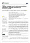 Research paper thumbnail of Catalyzing Knowledge-Driven Discovery in Environmental Health Sciences through a Community-Driven Harmonized Language