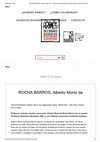 Research paper thumbnail of ROCHA BARROS Alberto Moniz da Diccionario Biografico de las Izquierdas Latinoamericanas