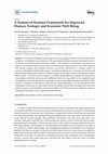 Research paper thumbnail of A System-of-Systems Framework for Improved Human, Ecologic and Economic Well-Being