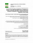 Research paper thumbnail of Factors Favoring Non-compliance of Treatment to People Living with HIV/AIDS in General Reference Hospital of Gbadolite, Nord Ubangi, Democratic Republic of the Congo