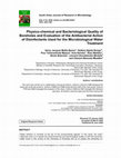 Research paper thumbnail of Physico-chemical and Bacteriological Quality of Boreholes and Evaluation of the Antibacterial Action of Disinfectants Used for the Microbiological Water Treatment