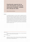 Research paper thumbnail of Distribución espacial de los entes del sistema nacional de innovación brasileño: análisis de la década de 2000